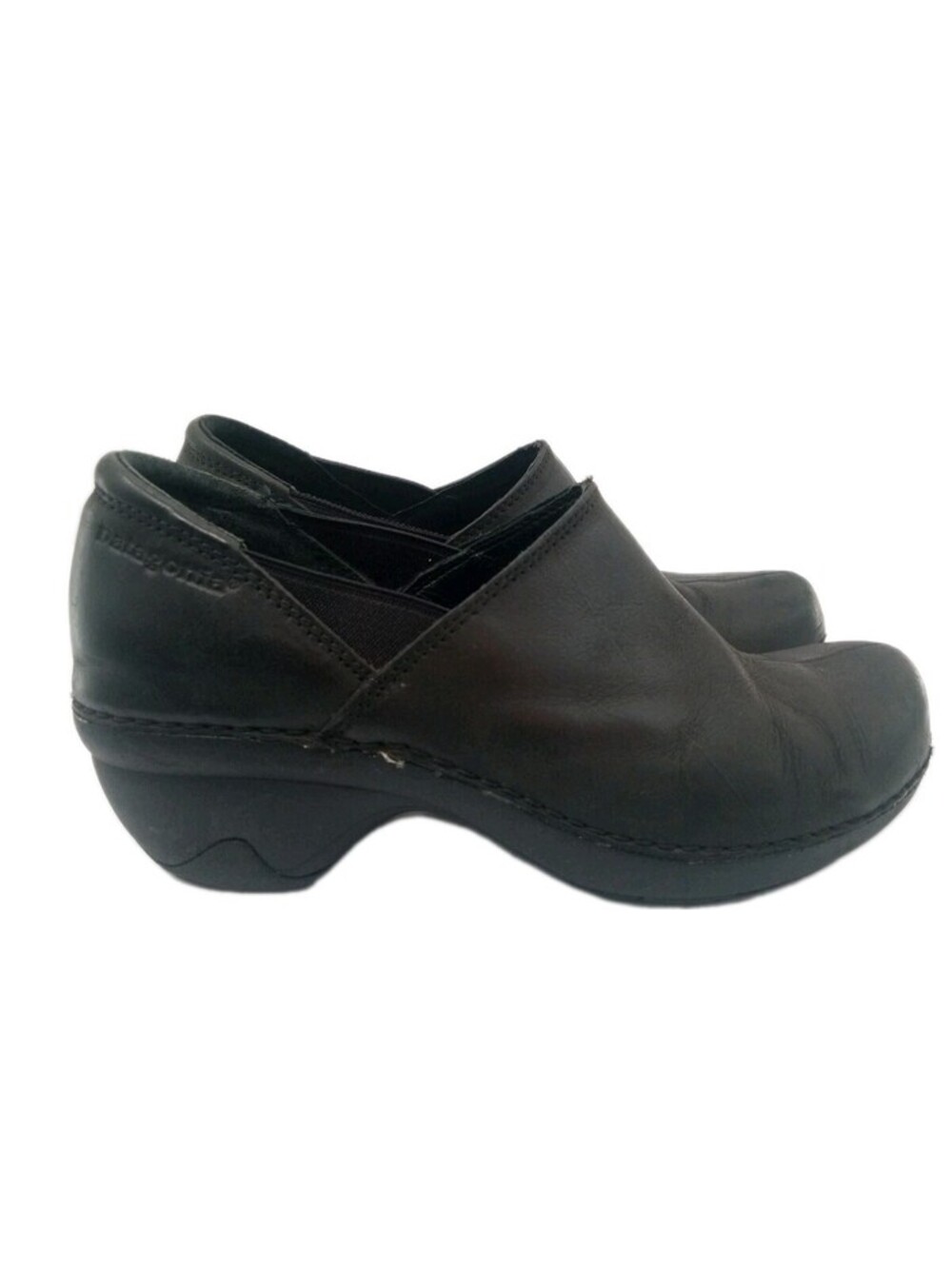 Patagonia Leather Better Clog Womens Size 6.5 Black Comfort Slip On Performance